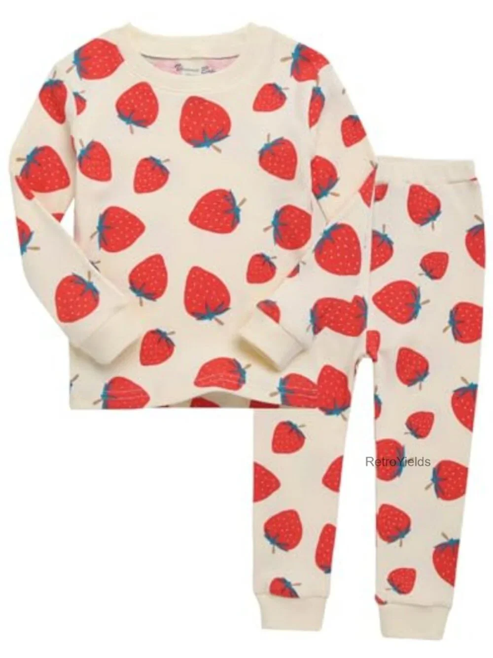 Kids Toddler Pajama Set Long Sleeve Cotton Snug Fit Crew Neck Animal Truck